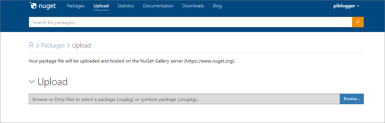 Upload Package in Nuget.org